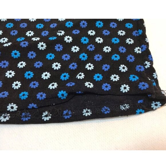 90s Stretchy Elasticy Slinky Tshirt with Puffy Flowers 90s Girls Crop - Picture 5 of 5